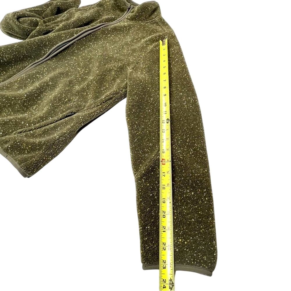 Orvis Full Zip Fleece Jacket SZ L Speckled Earthy Green Outdoor Gorpcore Hiking - Picture 6 of 9